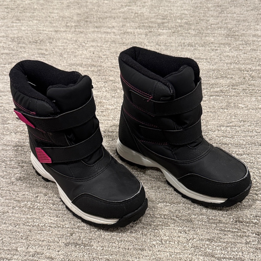 Wonder Nation Black and Pink Kids Boots